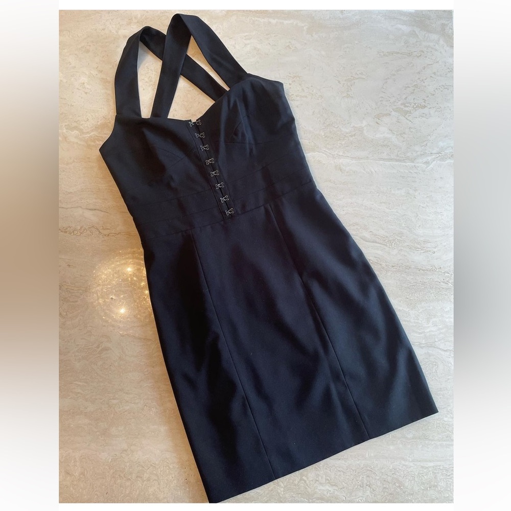 AX dress barely used | eye hook | office style